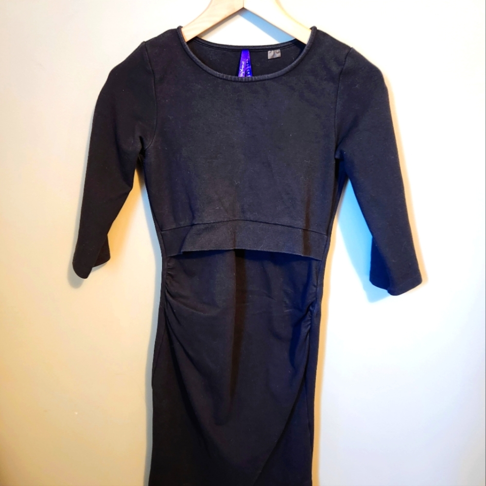 Seraphine Nursing and Maternity Dress, black, size 2